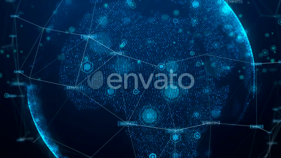 Digital Earth Connection Background 4K Videohive 21710144 Motion Graphics Image 2