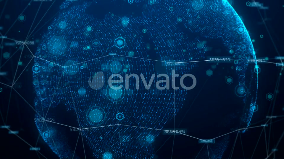 Digital Earth Connection Background 4K Videohive 21710144 Motion Graphics Image 4