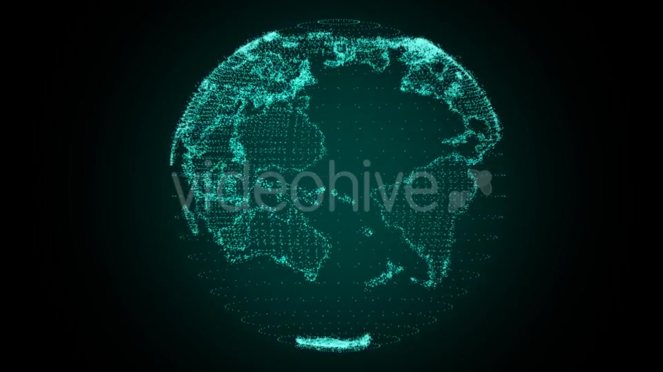 Digital Earth Rotating Green Videohive 21325518 Motion Graphics Image 6