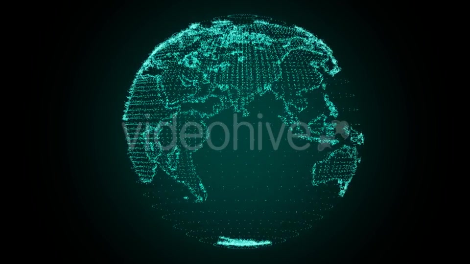 Digital Earth Rotating Green Videohive 21325518 Motion Graphics Image 8