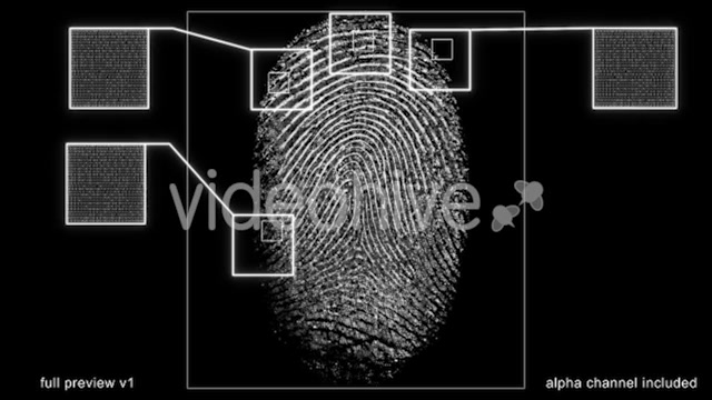 Digital Fingerprint Fingerprint Scanning Pack Videohive 21349437 Motion Graphics Image 4