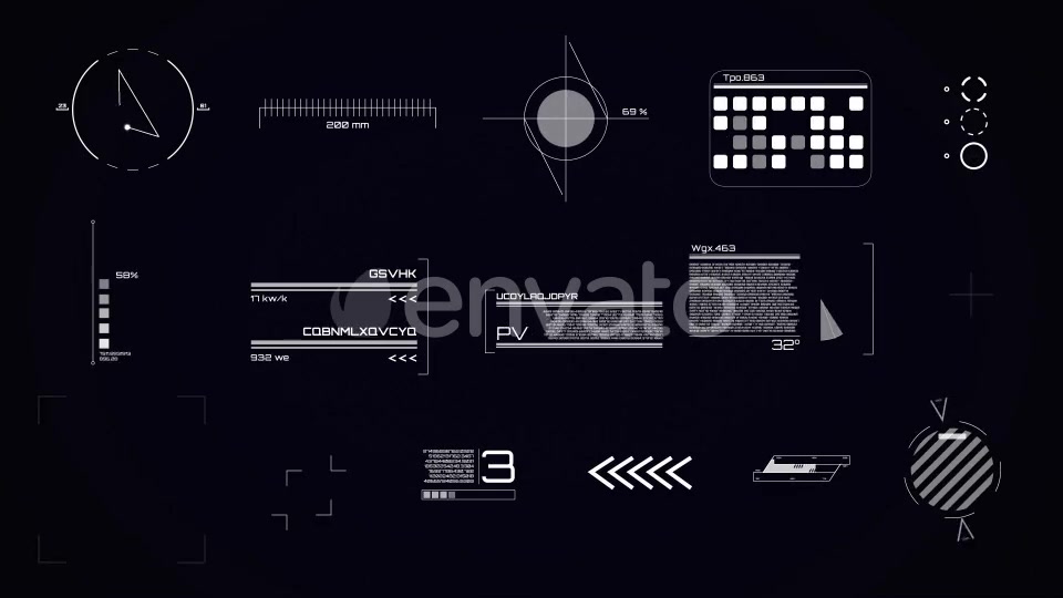 Digital Interface Elements Videohive 21762910 Motion Graphics Image 3