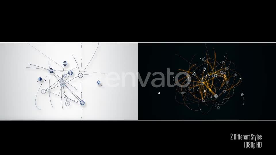 Digital Network of Connections Web of Nodes Dots and Lines Videohive 24196135 Motion Graphics Image 1