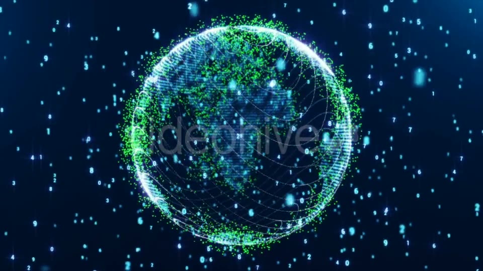 Digital World Globe Loop Videohive 21499505 Motion Graphics Image 3