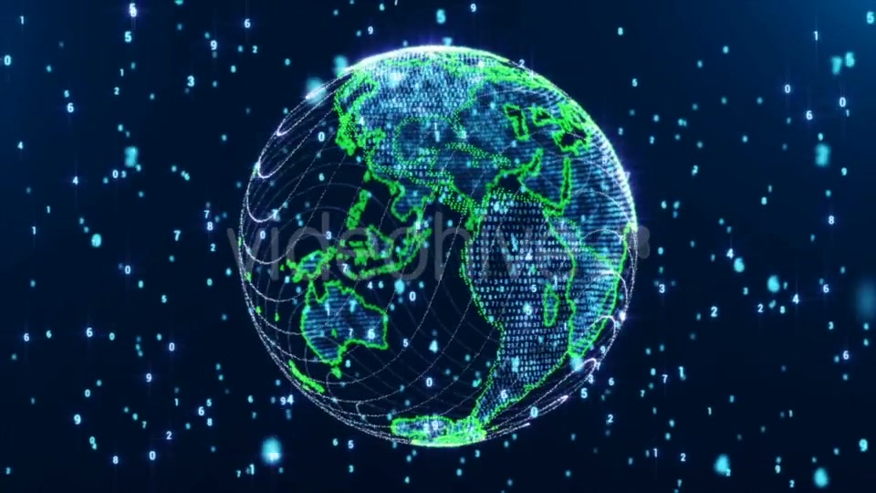 Digital World Globe Loop Videohive 21499505 Motion Graphics Image 4