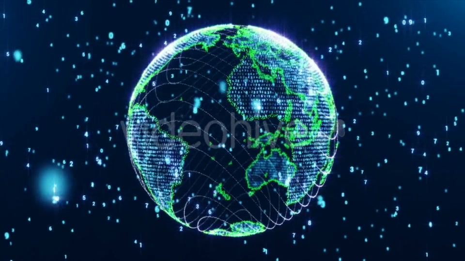 Digital World Globe Loop Videohive 21499505 Motion Graphics Image 5