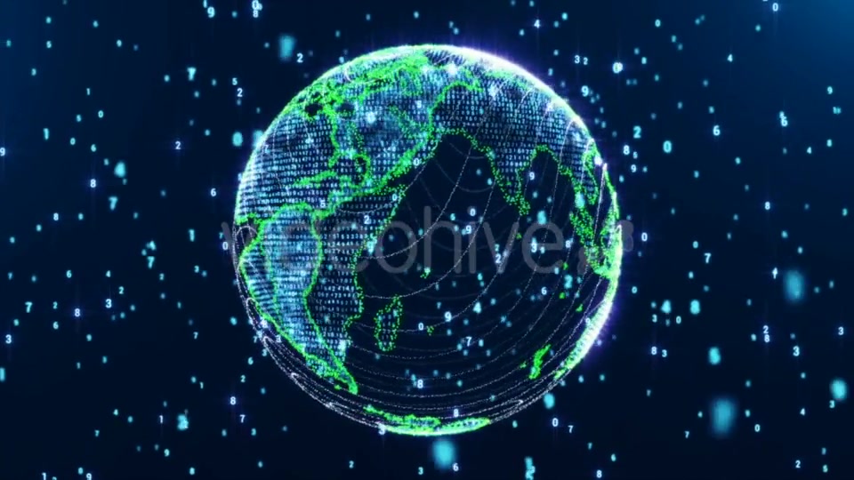 Digital World Globe Loop Videohive 21499505 Motion Graphics Image 6