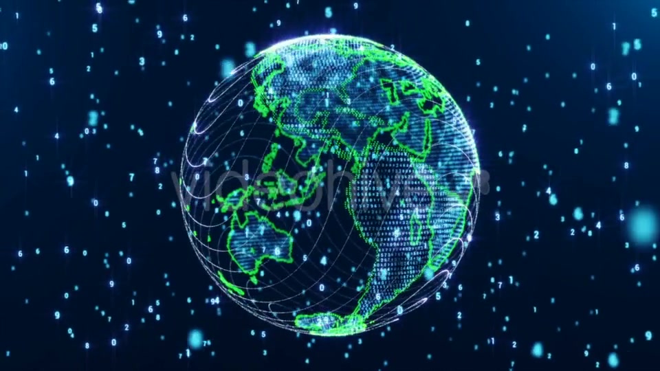 Digital World Globe Loop Videohive 21499505 Motion Graphics Image 9