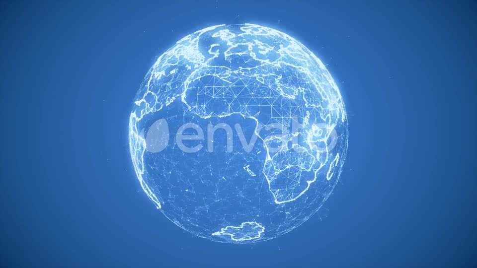 Digital World Globe Loop Videohive 22465521 Motion Graphics Image 1