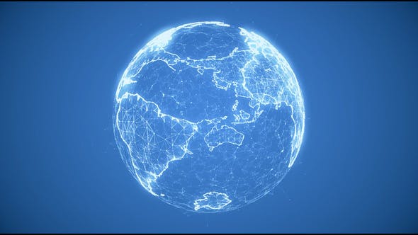 Digital World Globe Loop - Videohive Download 22465521