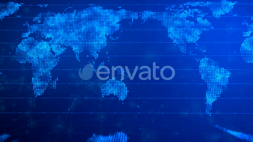 Digital World Map Background Videohive 21593891 Motion Graphics Image 1
