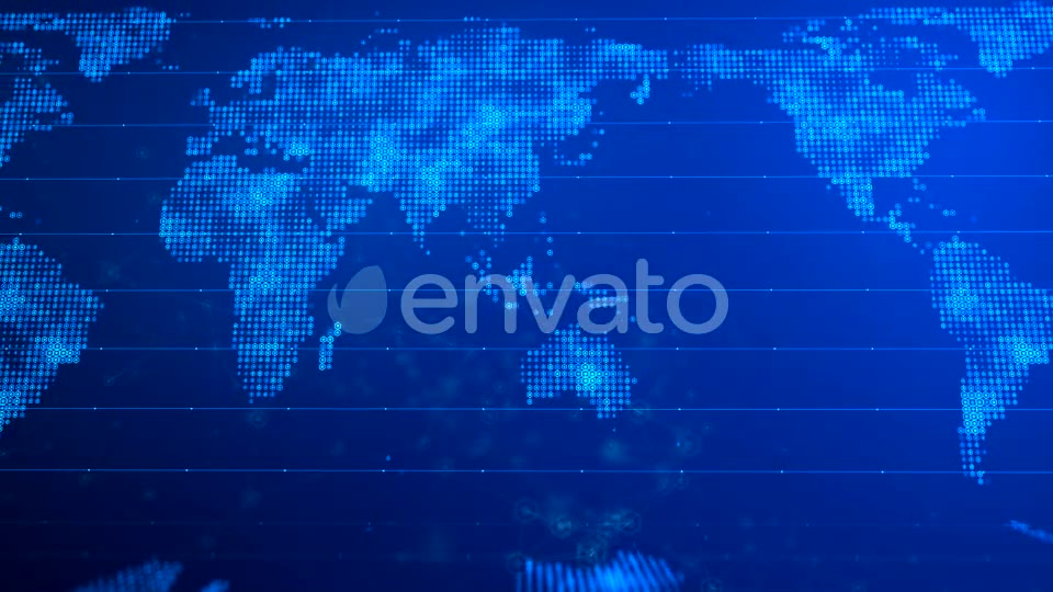 Digital World Map Background Videohive 21593891 Motion Graphics Image 2