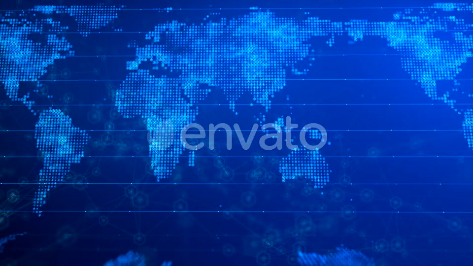 Digital World Map Background Videohive 21593891 Motion Graphics Image 3