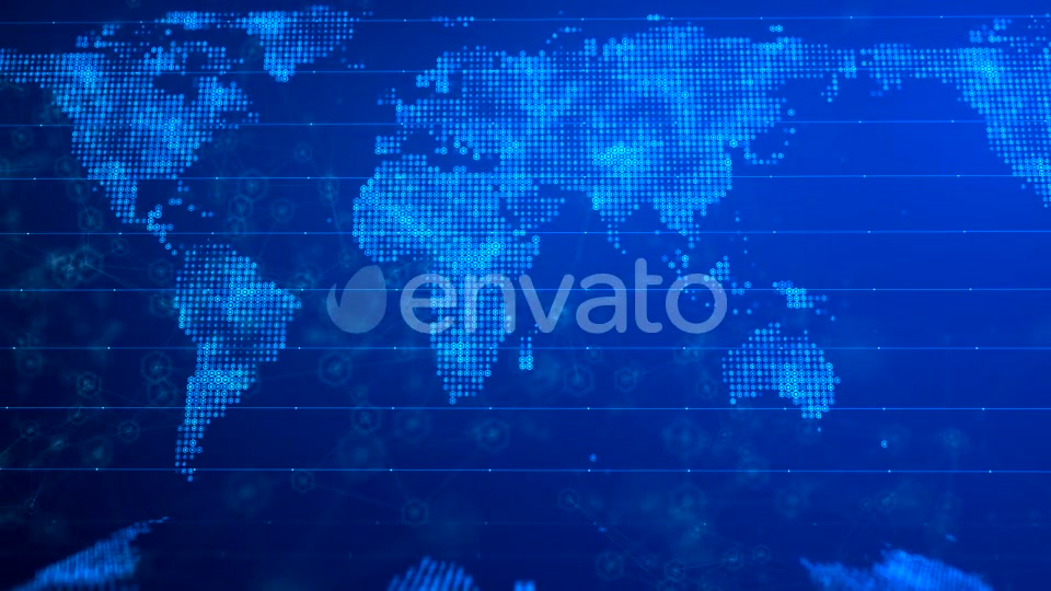 Digital World Map Background Videohive 21593891 Motion Graphics Image 4