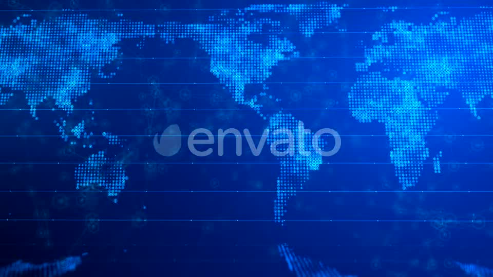 Digital World Map Background Videohive 21593891 Motion Graphics Image 8