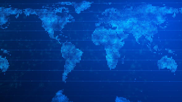 Digital World Map Background - Videohive 21593891 Download