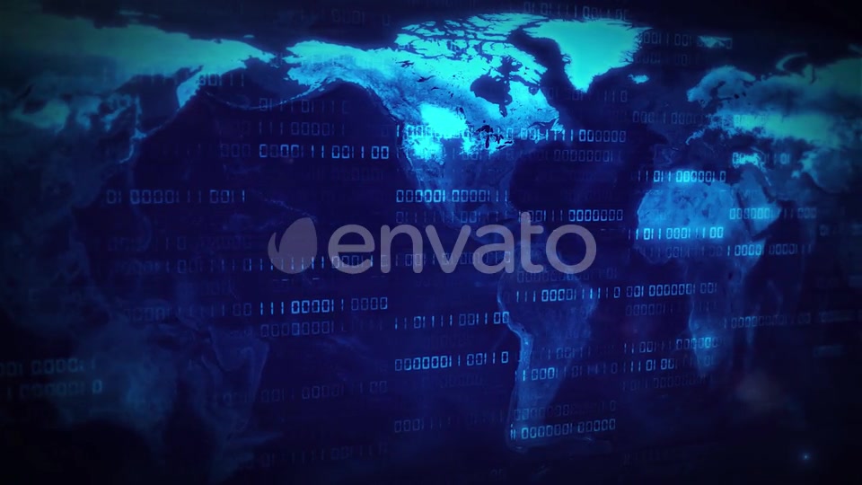 Digital World Map Loop Videohive 23064590 Motion Graphics Image 7