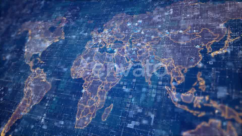 Digital World Map Videohive 23896738 Motion Graphics Image 10