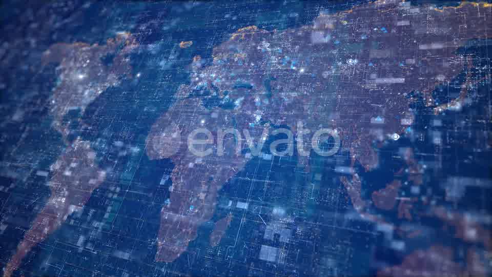 Digital World Map Videohive 23896738 Motion Graphics Image 9