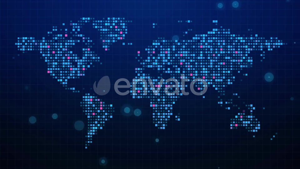 Digital World Map Videohive 22532310 Motion Graphics Image 3