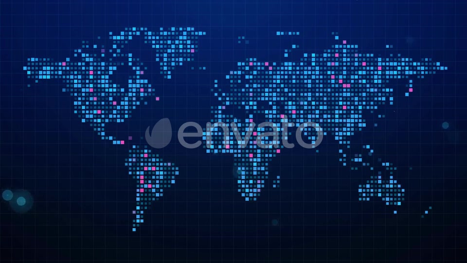 Digital World Map Videohive 22532310 Motion Graphics Image 4