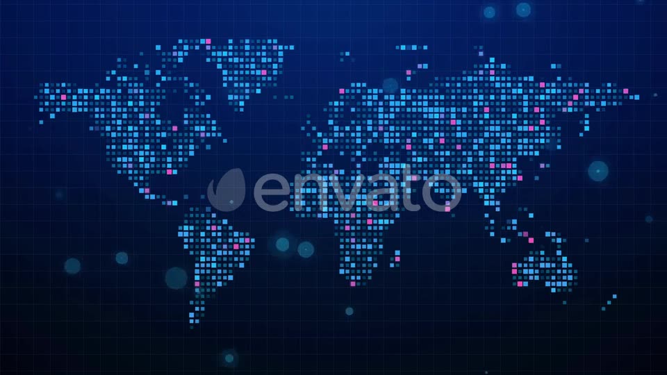 Digital World Map Videohive 22532310 Motion Graphics Image 8