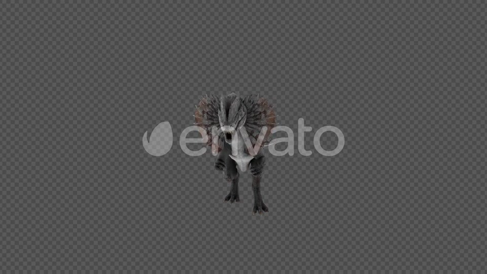 Dilophosaurus Dinosaur Spit Pack 4IN1 Videohive 22065891 Motion Graphics Image 4