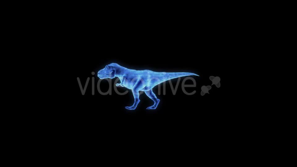 Dinosaur Hologram Walking Videohive 19902866 Motion Graphics Image 1