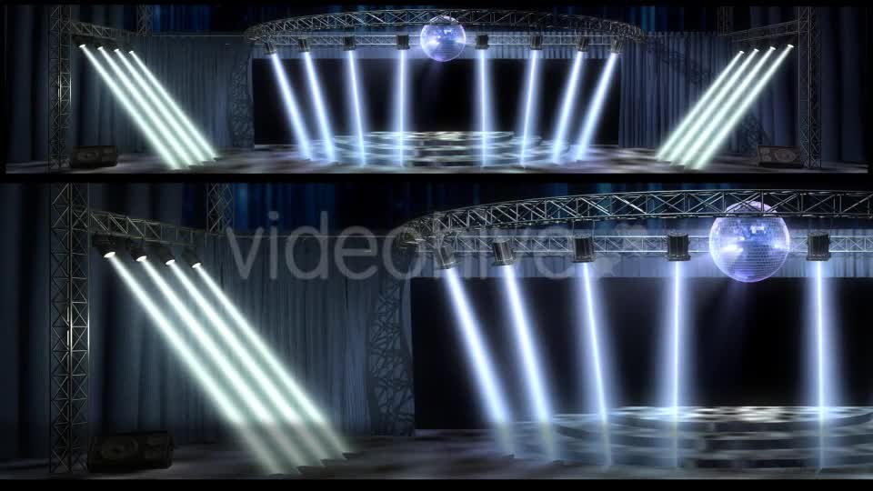 Disco Party Stage With Spotlights Videohive 20924365 Motion Graphics Image 1
