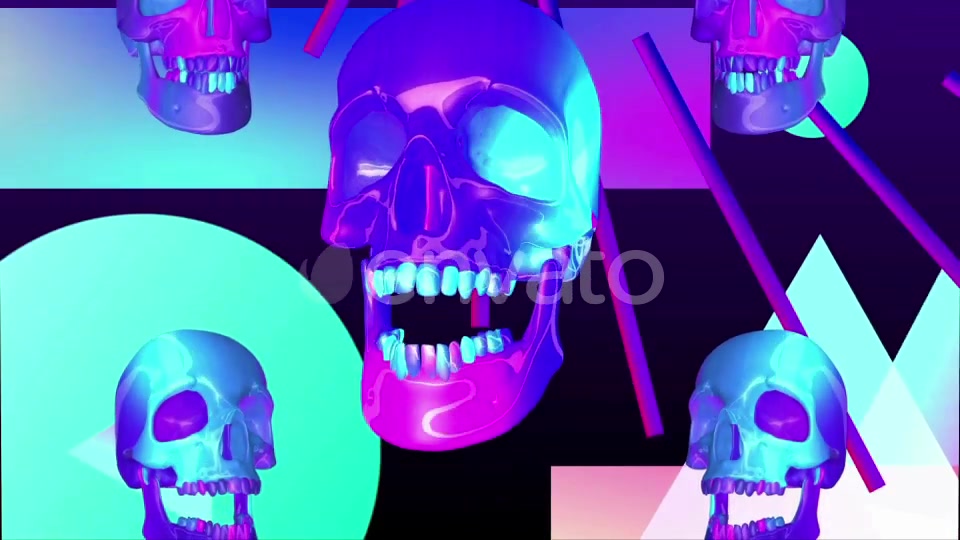Disco Skull Videohive 23083086 Motion Graphics Image 4