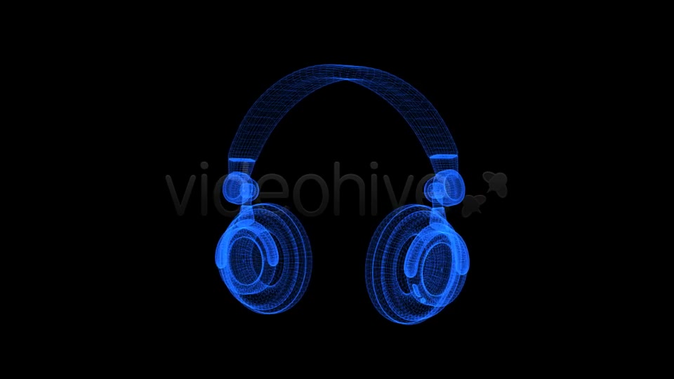 DJ Headphones 3D Wire Form & Spin Pack of 2 Videohive 7941304 Motion Graphics Image 10