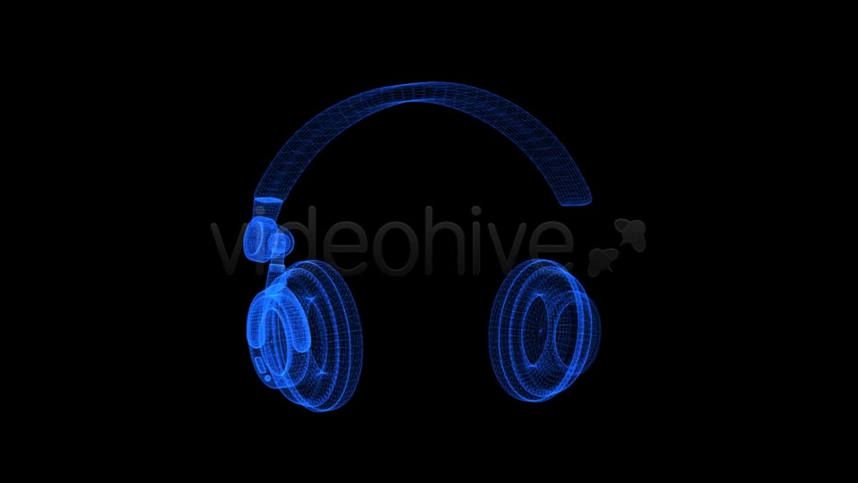 DJ Headphones 3D Wire Form & Spin Pack of 2 Videohive 7941304 Motion Graphics Image 2