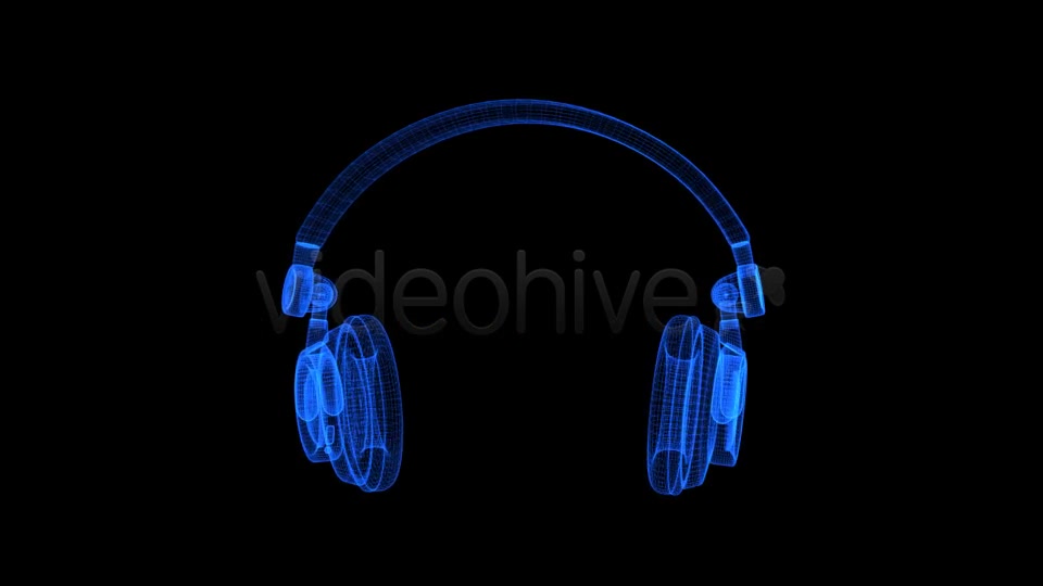 DJ Headphones 3D Wire Form & Spin Pack of 2 Videohive 7941304 Motion Graphics Image 6