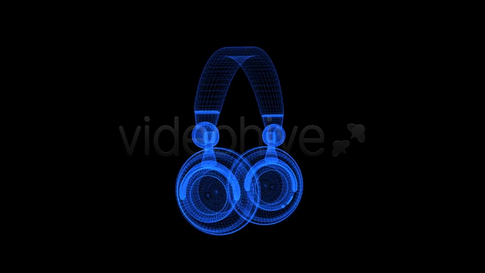 DJ Headphones 3D Wire Form & Spin Pack of 2 Videohive 7941304 Motion Graphics Image 7