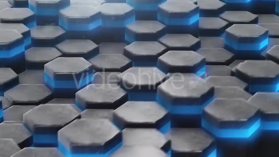 DJ Looped Background with Animated Neon Hexagon Videohive 19445602 Motion Graphics Image 1