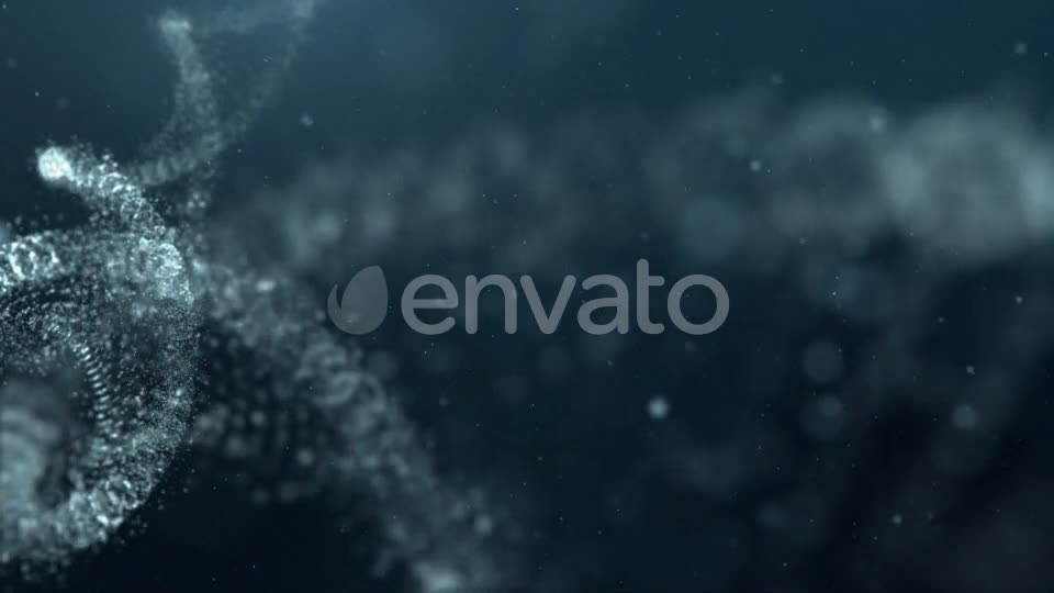 DNA Strand in Abstract Particles Cyber Space 02 Videohive 21962427 Motion Graphics Image 1