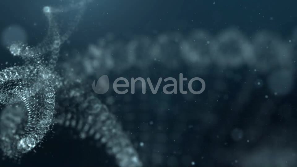 DNA Strand in Abstract Particles Cyber Space 02 Videohive 21962427 Motion Graphics Image 2