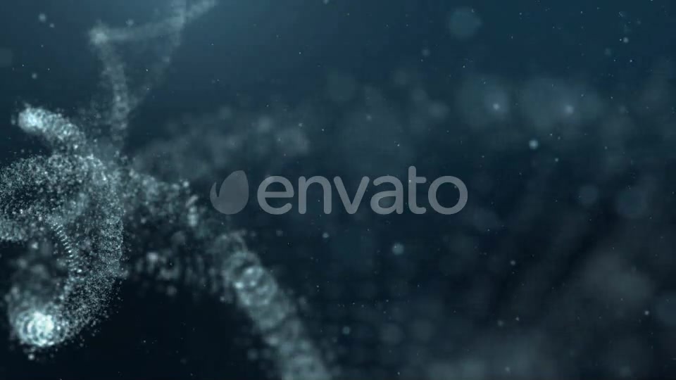 DNA Strand in Abstract Particles Cyber Space 02 Videohive 21962427 Motion Graphics Image 4