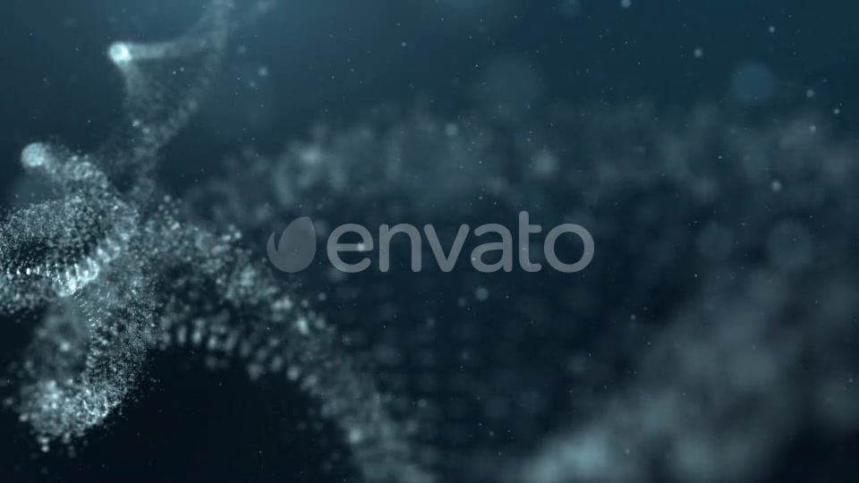 DNA Strand in Abstract Particles Cyber Space 02 Videohive 21962427 Motion Graphics Image 5