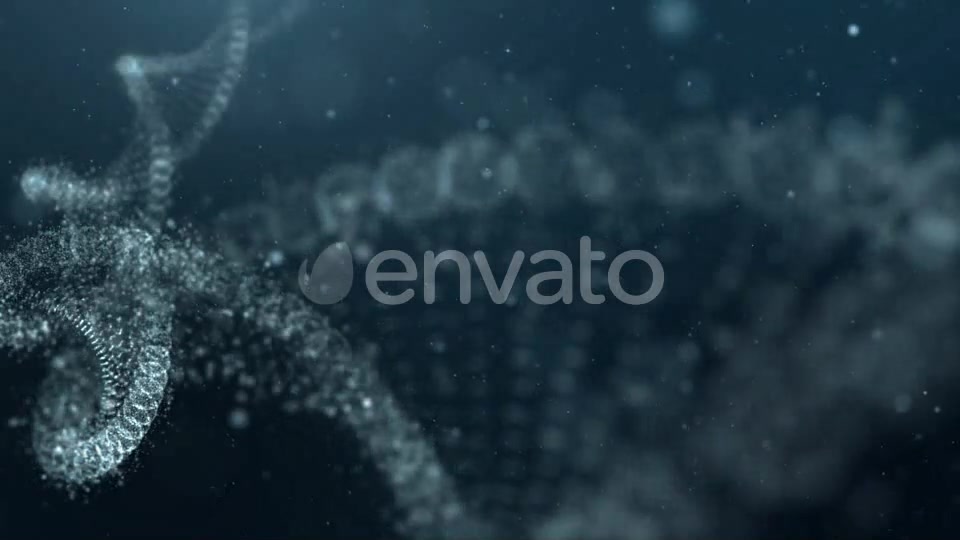 DNA Strand in Abstract Particles Cyber Space 02 Videohive 21962427 Motion Graphics Image 6