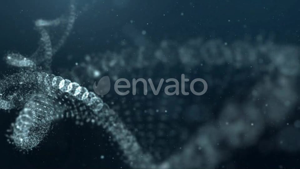 DNA Strand in Abstract Particles Cyber Space 02 Videohive 21962427 Motion Graphics Image 7