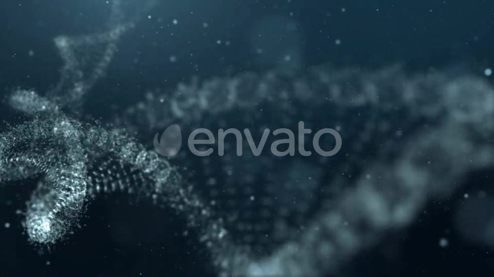 DNA Strand in Abstract Particles Cyber Space 02 Videohive 21962427 Motion Graphics Image 8
