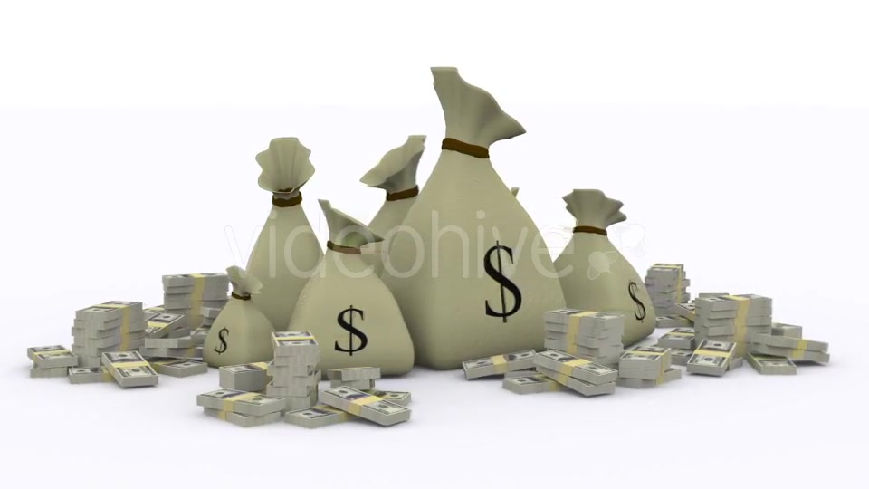 Dollar Bags Background Videohive 9281554 Motion Graphics Image 9