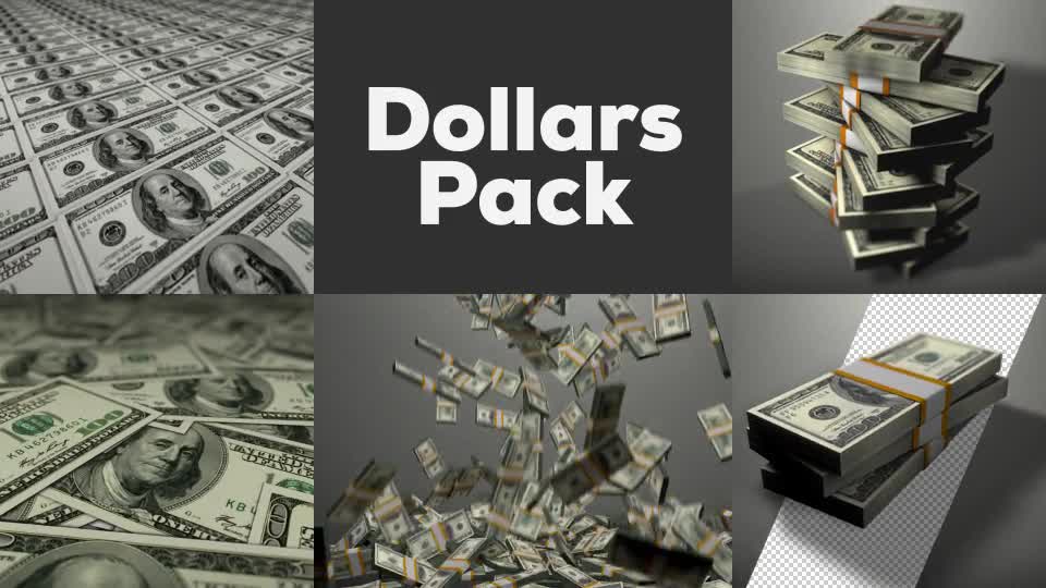 Dollars Pack / Money Pack Videohive 18553178 Motion Graphics Image 1