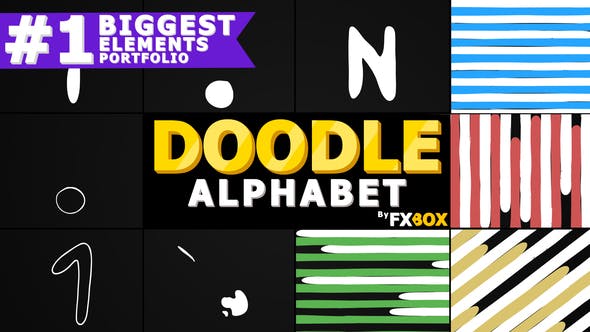 Doodle Alphabet and Transitions - Videohive Download 22487055