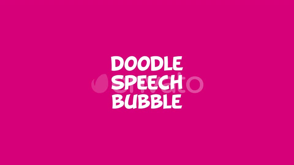 Doodle Speech Bubbles Videohive 23908947 Motion Graphics Image 1