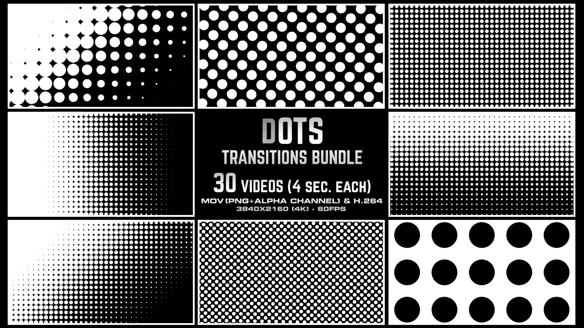 Dots Transitions Bundle 4K Videohive 24936159 Motion Graphics Image 5