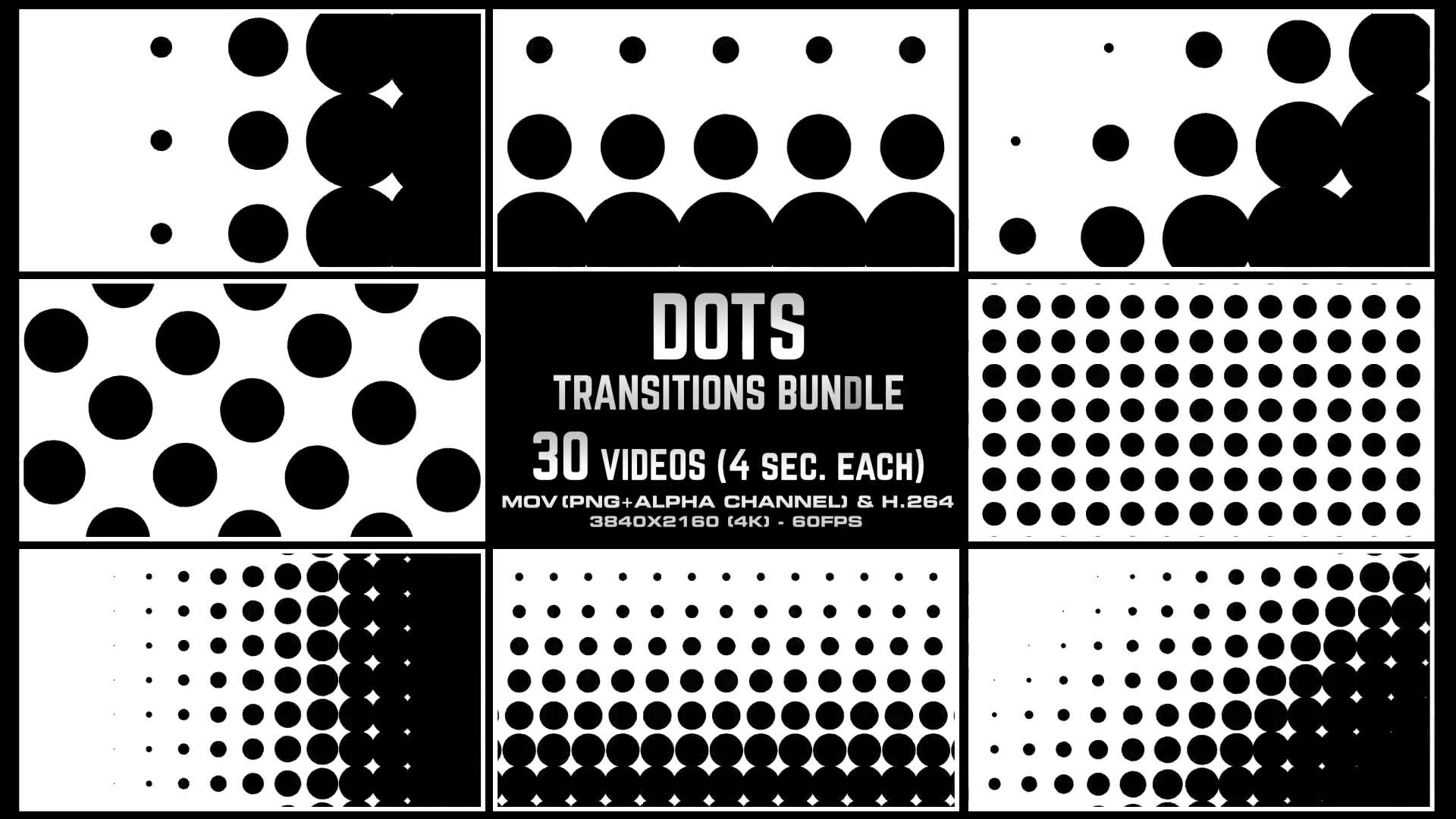 Dots Transitions Bundle 4K Videohive 24936159 Motion Graphics Image 7
