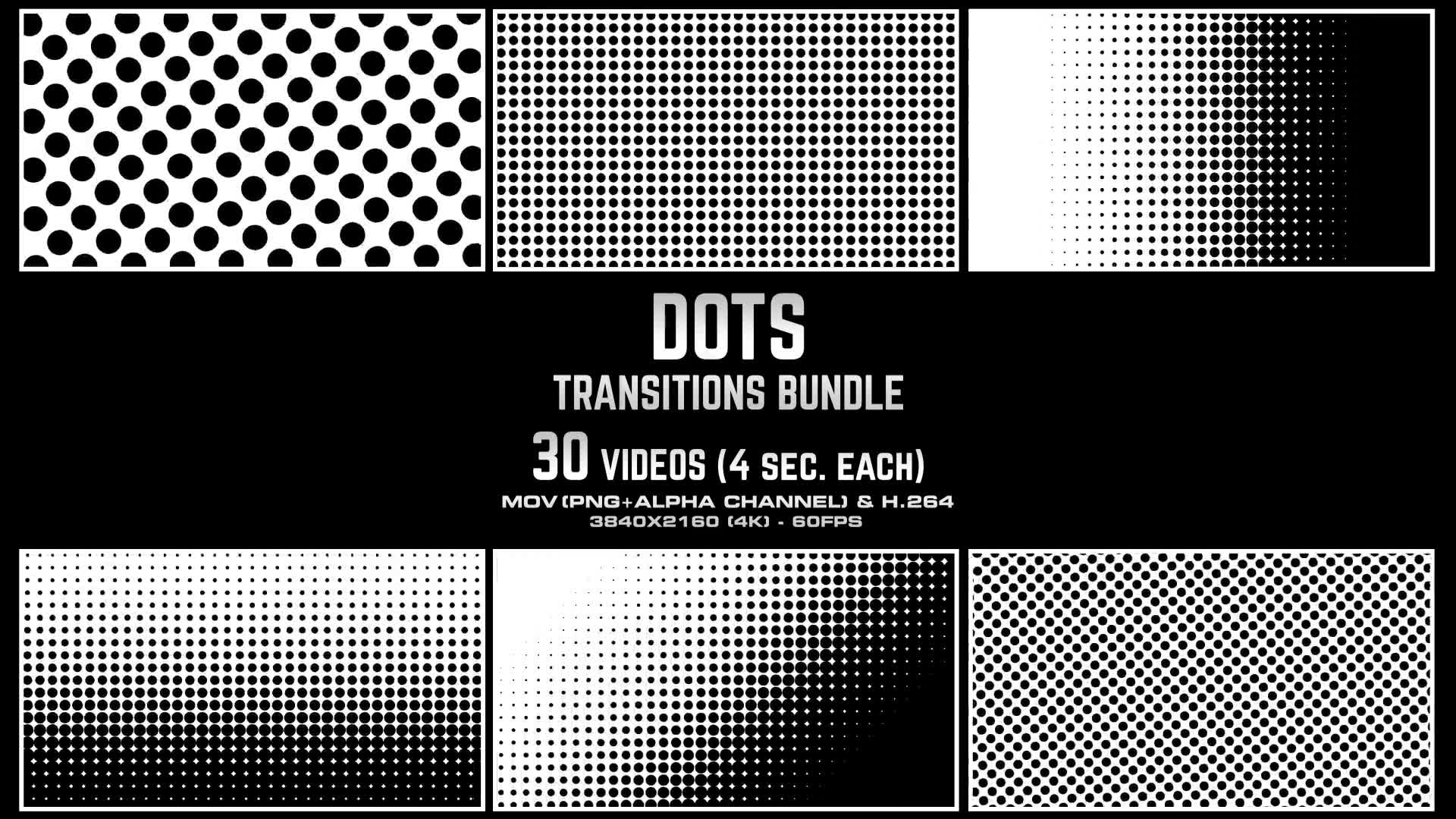 Dots Transitions Bundle 4K Videohive 24936159 Motion Graphics Image 8