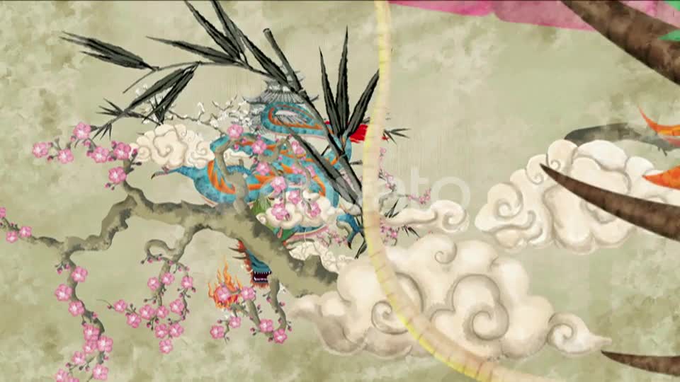 Dragon Art Painting Videohive 22767628 Motion Graphics Image 1